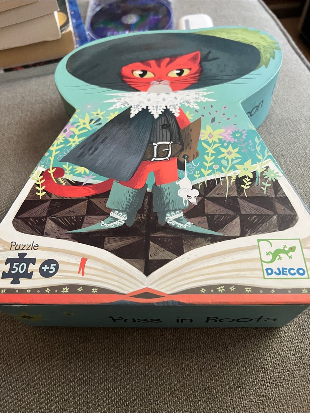 Djeco Puss in Boots 50-Piece Puzzle - 2 Pieces Missing : (